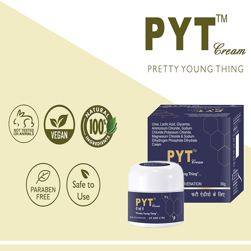 PYT Cream for Cracked Heels and Hands 30g (Pack of 3)