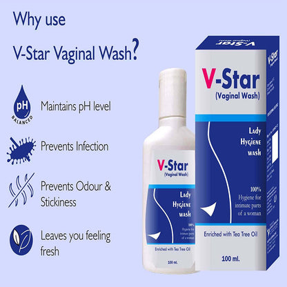 V-Star Vaginal Wash For Women 100 ml