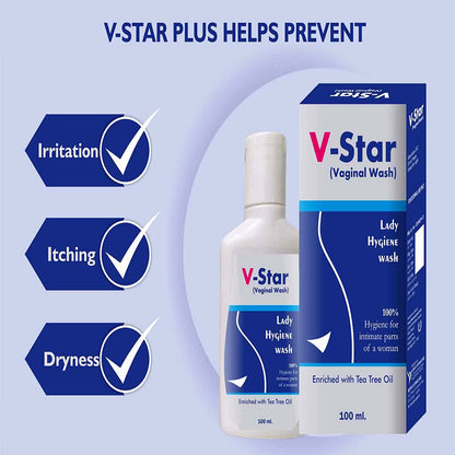 V-Star Vaginal Wash For Women 100 ml
